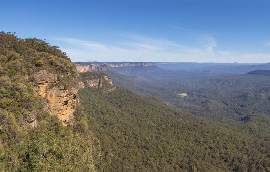 The Kedumba Pass in The Blue Mountains in New South Wales in Australia