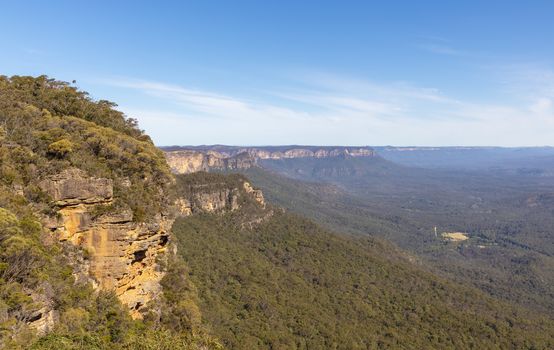 The Kedumba Pass in The Blue Mountains in New South Wales in Australia