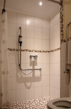 Shower in a house in Luxembourg, prepared for disabled persons