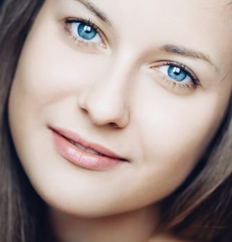 Beauty portrait of a young woman, natural looks