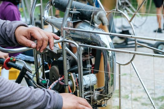 Detail of Film Production Equipment,Film Shoot,Behind the scene, Film crew production