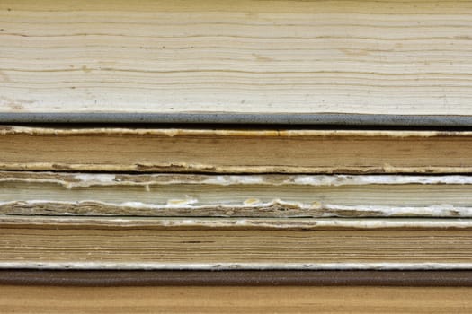 vintage textured background from stacked old books