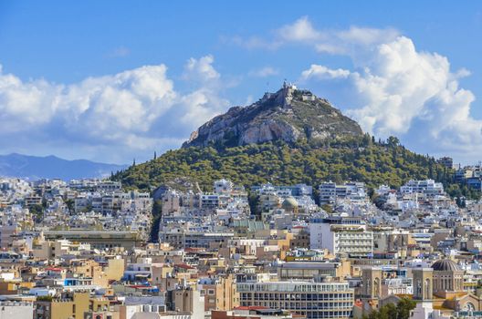 Mount Lycabettus the highest of which surrounds the city of athens