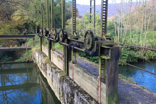 River and old weir