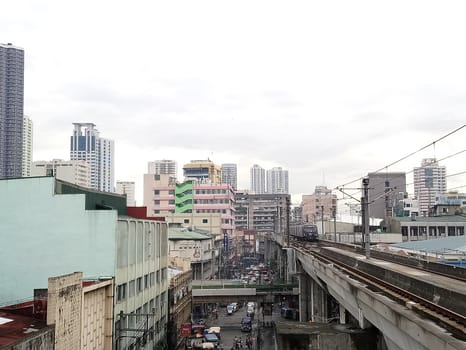 MANILA, PH - JULY 2 - Overview of Rizal avenue at Manila city on July 2, 2018 in Manila, Philippines.