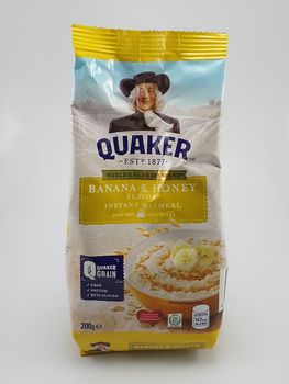 MANILA, PH - SEPT 21 - Quaker oats banana and honey flavor on September 21, 2020 in Manila, Philippines.