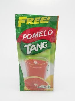 MANILA, PH - SEPT 21 - Tang pomelo powder juice on September 21, 2020 in Manila, Philippines.