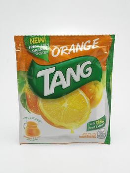 MANILA, PH - SEPT 21 - Tang orange powder juice on September 21, 2020 in Manila, Philippines.