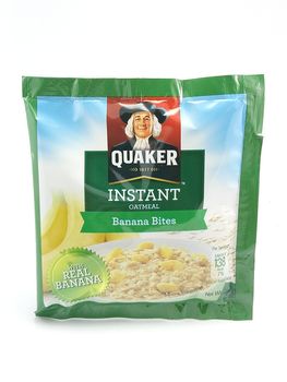 MANILA, PH - SEPT 21 - Quaker instant oatmeal banana bites on September 21, 2020 in Manila, Philippines.