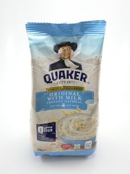 MANILA, PH - SEPT 21 - Quaker original with milk instant oatmeal on September 21, 2020 in Manila, Philippines.