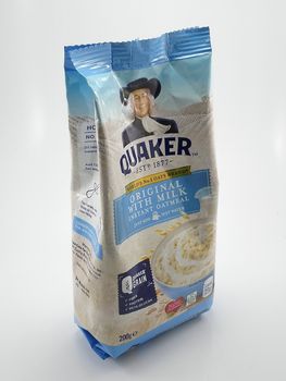 MANILA, PH - SEPT 21 - Quaker original with milk instant oatmeal on September 21, 2020 in Manila, Philippines.
