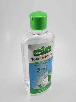 MANILA, PH - SEPT 21 - Green cross total defense antibacterial sanitizer on September 21, 2020 in Manila, Philippines.