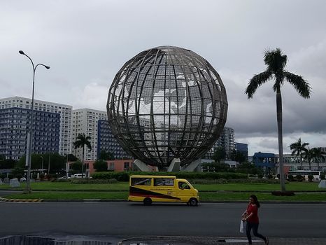 PASAY, PH - JULY 3 - SM mall of asia globe rotunda on July 3, 2018 in Pasay, Philippines.