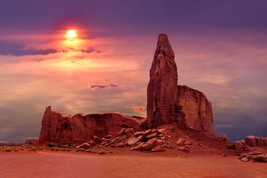 The Hub in Monument Valley Tribal Park, Utah USA