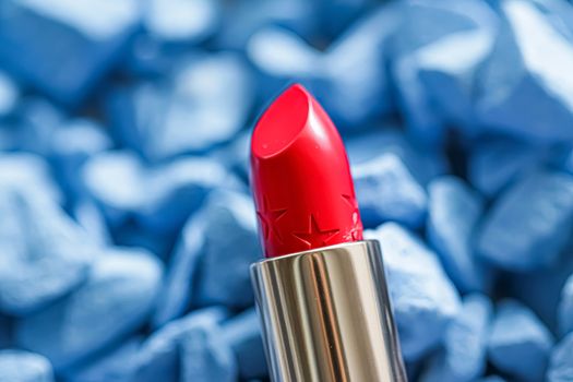 Red lipstick closeup, luxury make-up and beauty cosmetics