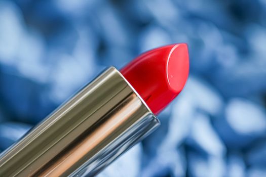 Red lipstick closeup, luxury make-up and beauty cosmetics