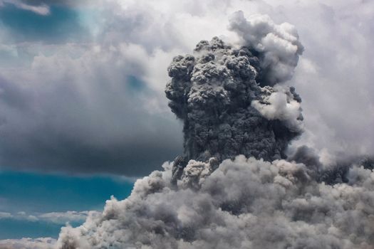 A thick cloud of gray smoke.Texture or background