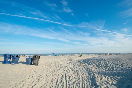 A Gorgeous Sky Over a Busy Beach in Wildwood New Jersey