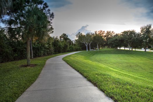 Conner Park path leads down to Delnor Wiggins Pass in Naples, Florida