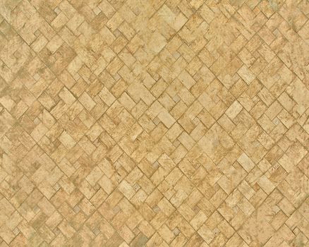 Natural wooden floor is paved with mosaics .Texture or background