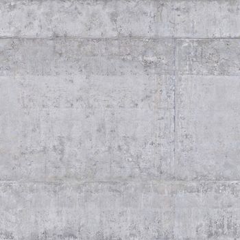 Naked not plastered concrete wall of gray color with damages on the surface.Texture or background