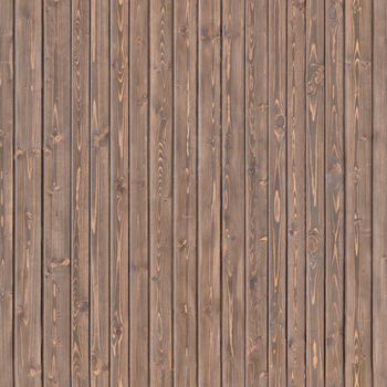 The fence of a private house is made of brown Board .Background or texture