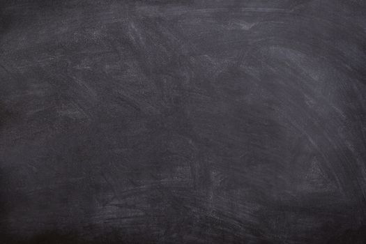 A black and white blackboard with white chalk smeared on it.Texture or background