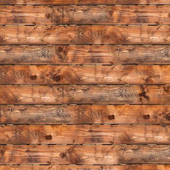 Image of brown wooden fence texture with horizontal lines