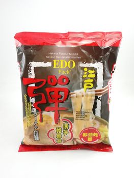 MANILA, PH - SEPT 22 - Edo pack Japanese ramen Hakata flavor noodles on September 22, 2020 in Manila, Philippines.