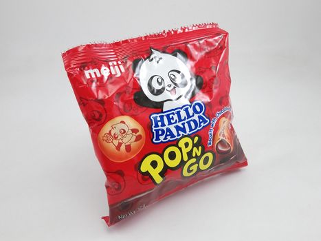 MANILA, PH - SEPT 22 - Meiji hello panda pop n go chocolate on September 22, 2020 in Manila, Philippines.