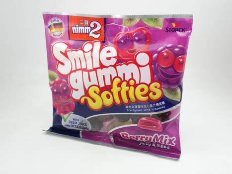 MANILA, PH - SEPT 22 - Smile gummi softies berry mix juicy and filled on September 22, 2020 in Manila, Philippines.