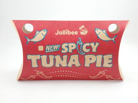 MANILA, PH - SEPT 22 - Jollibee spicy tuna pie on September 22, 2020 in Manila, Philippines.