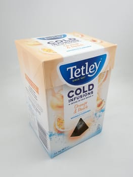 MANILA, PH - SEPT 22 - Tetley cold infusions orange and peach on September 22, 2020 in Manila, Philippines.