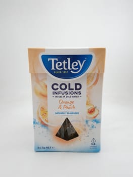 MANILA, PH - SEPT 22 - Tetley cold infusions orange and peach on September 22, 2020 in Manila, Philippines.