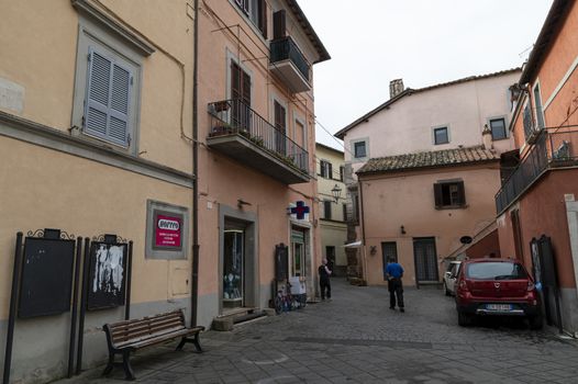 nepi,italy september 26 2020:architecture of alleys and buildings in the town of Nepi
