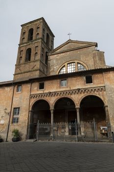 nepi,italy september 26 2020:cathedral of the village of nepi