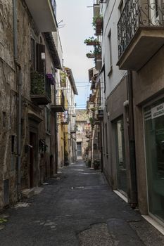 nepi,italy september 26 2020:architecture of alleys and buildings in the town of Nepi