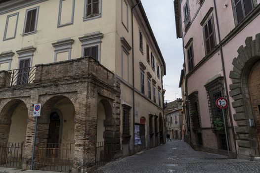 nepi,italy september 26 2020:architecture of alleys and buildings in the town of Nepi