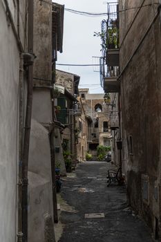 nepi,italy september 26 2020:architecture of alleys and buildings in the town of Nepi