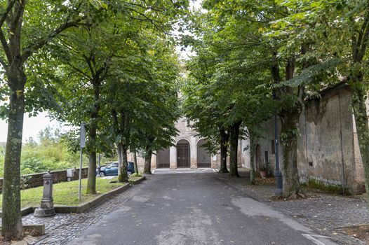 nepi,italy september 26 2020:church of san bernardo in the village of nepi