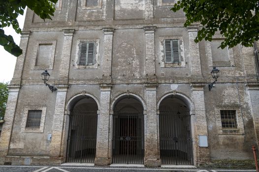 nepi,italy september 26 2020:church of san bernardo in the village of nepi