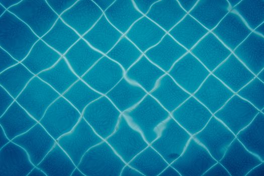 blur tile pattern under the pool