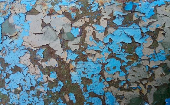 Abstract background of old peeling paint on the wall. Old paint on the wall for the background. Image for adding a text message. Background for design work