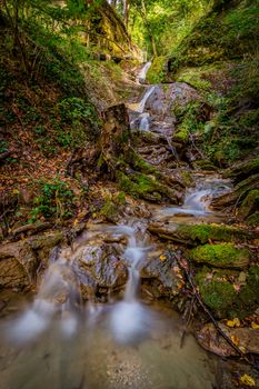 Fantastic hike through the Spetzgarter and Hodinger Tobel on Lake Constance with waterfalls and a primeval forest-like atmosphere