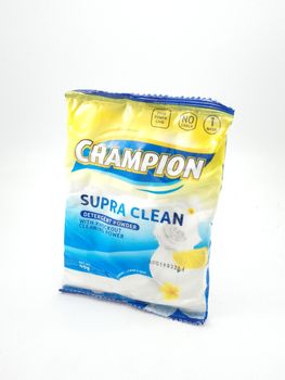 MANILA, PH - SEPT 24 - Champion supra clean detergent powder on September 24, 2020 in Manila, Philippines.