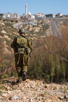 Israeli soldier patrol in West Bank fight with terrorist