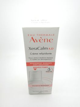 MANILA, PH - SEPT 24 - Avene xeracalm lipid replenishing cream box on September 24, 2020 in Manila, Philippines.