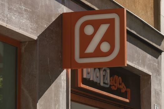 Madrid, Spain - May 18, 2020: Supermarket shop chain, Dia go, in the Retiro district.