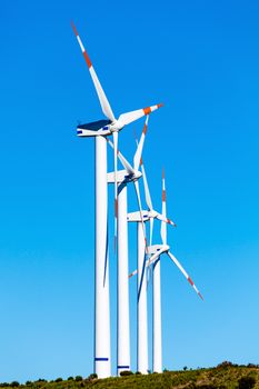 Eco power wind turbines landscape