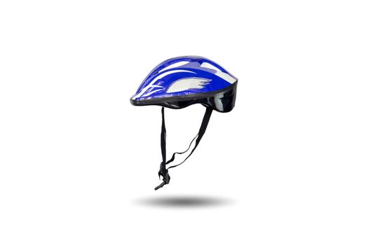 Safety helmet for cycling,  skateboard and inline skates isolated on white background.
